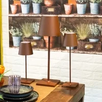 Zafferano Poldina L Desk lampada a batteria led