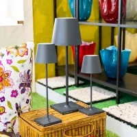 Zafferano Poldina L Desk lampada a batteria led