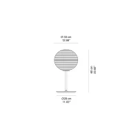 Rotaliana Flow Glass lampada da tavolo