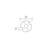 copy of QLT Recessed Led in metal 1W 27mm 350mA