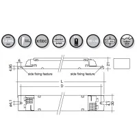 Tridonic PC 4x14 T5 PRO ip Ballast Reattore elettronico Lampade
