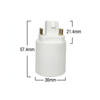 Adapter from G24q to E27 Lampholder Converter