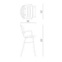 Slide Ribs Up stool Slide Ribs Up stool