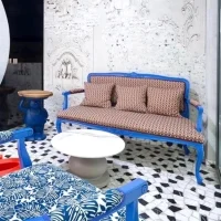 Slide tray in walnut wood for AMBROGIO table