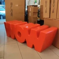 Slide WOW decorative bench Slide WOW decorative bench