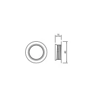 Ring for threaded E14 lampholder