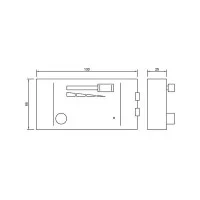 Varialuce a Pedale con Pulsante Accensione ON OFF 60-300W 230V