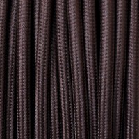 Cavo Elettrico 2X o 3X 50 metri Tondo in Tessuto Colore Marrone