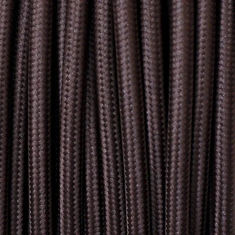 Electrical Round Cable 2X o 3X 50 meters in Fabric Brown