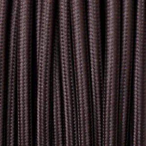 Electrical Round Cable 2X o 3X 50 meters in Fabric Brown