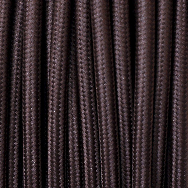 Electrical Round Cable 2X o 3X 50 meters in Fabric Brown Electrical Round Cable 2X o 3X 50 meters in Fabric Brown