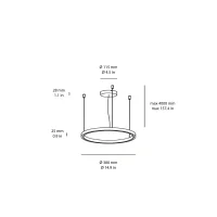 Wever & Ducrè Kujo led suspension lamp