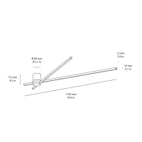 Wever & Ducrè Fil Spin lampada da parete soffitto led