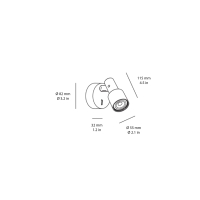 copy of Wever & Ducrè Fil Spin led wall ceiling lamp