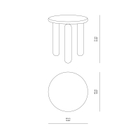 Kartell Undique Mas side table