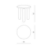 Kartell Undique Mas side table
