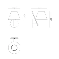 Artemide La Petite white wall lamp