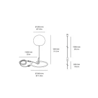 Wever & Ducrè Dro led table lamp with rod