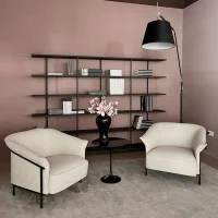 Artemide Tolomeo Mega Floor Lampada E27 ON/OFF in Tessuto Nero 320