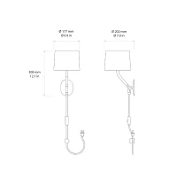Astro Lighting Arbor lampada da parete led