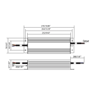 TCI driver CVD MD 300W 24V 220-240V constant voltage IP66