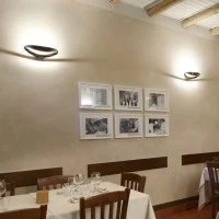 Artemide Mesmeri LED 28W polished chrome Applique Wall Lamp