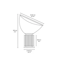Flos Taccia PMMA table lamp