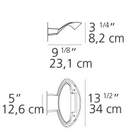 Artemide Mesmeri white Applique Wall Lamp