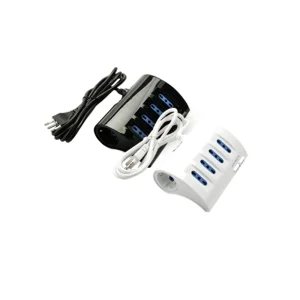 FAI Multipla Da Tavolo Con Interruttore 4 Prese 2P+T 10/16A Bipasso + 2 Schuko + 2 USB DC 5V 2100 mA Max
