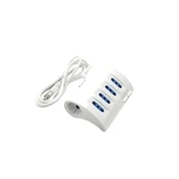 FAI Multipla Da Tavolo Con Interruttore 4 Prese 2P+T 10/16A Bipasso + 2 Schuko + 2 USB DC 5V 2100 mA Max