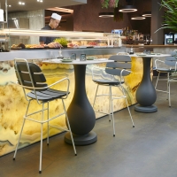 Slide Piano in HPL per tavolo alto Ottocento Up