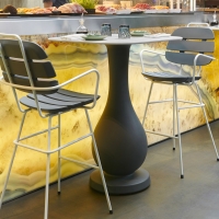 Slide Piano in HPL per tavolo alto Ottocento Up