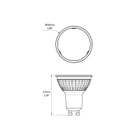 Marino Cristal Pro Dicro warm dimming LED 6.8w gu10