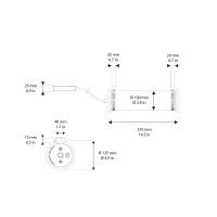 DCW In The Tube lampada da parete soffitto led DCW In The Tube lampada da parete soffitto led