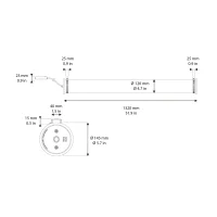 DCW In The Tube 120-1300 lampada da parete soffitto led DCW In The Tube 120-1300 lampada da parete soffitto led