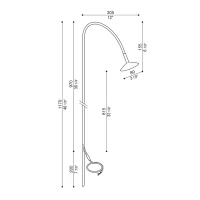 Lombardo Flora led bolloard for outdoor