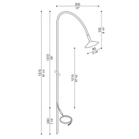 Lombardo Flora led bolloard for outdoor