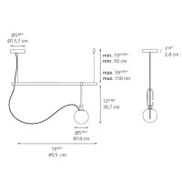 Artemide nh S1 14 suspension lamp by Neri & Hu
