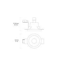 Astro Lighting Blanco Round Fixed recessed led ceiling spotlight
