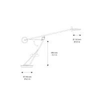 DCW Aaro lampada da tavolo led