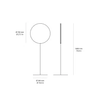 Artemide Se|eS mirror led floor lamp
