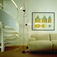 Flos Parentesi Lampada Sospensione Rosso LAMPADINA LED INCLUSA