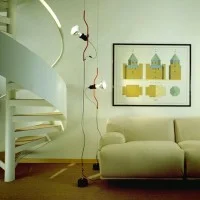 Flos Parentesi Dimmerabile Lampada Sospensione Rosso LAMPADINA