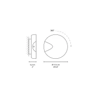 Vibia Dots 4660 lampada da parete