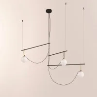 Artemide nh S3 14 multiple suspension lamp by Neri & Hu