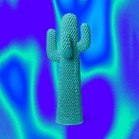 Gufram appendiabiti Cactus The Invisible Spectrum Limited Edition