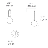 Artemide nh WALL lamp applique by Neri & Hu