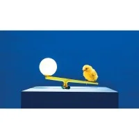 Artemide Yanzi Table LED Table Lamp Brass Glass Neri&Hu