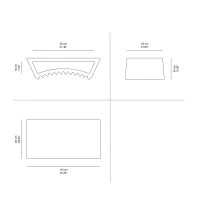 Slide Tac low coffee table