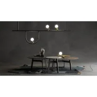 Artemide Yanzi Table LED Table Lamp Brass Glass Neri&Hu